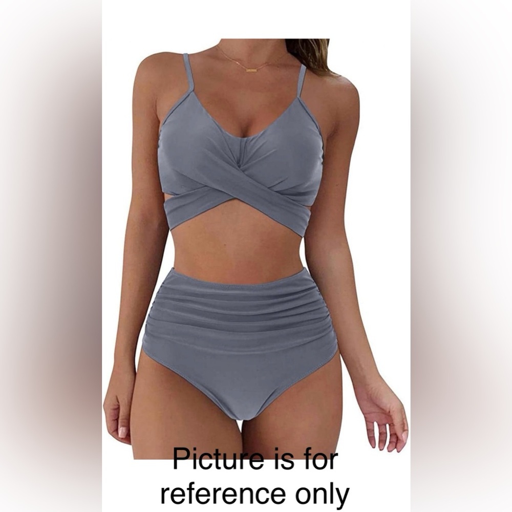 NWOT WOMEN’S 2 piece dark blue bikini SZ XL